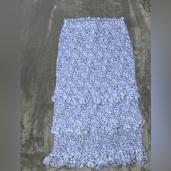 Abercrombie & fitch smocked midi floral skirt - Picture 5 of 9